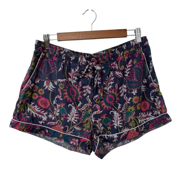 ROLLER RABBITRARE! Cotton/Silk Livy Lounge Set in Navy Paisley, Size Large